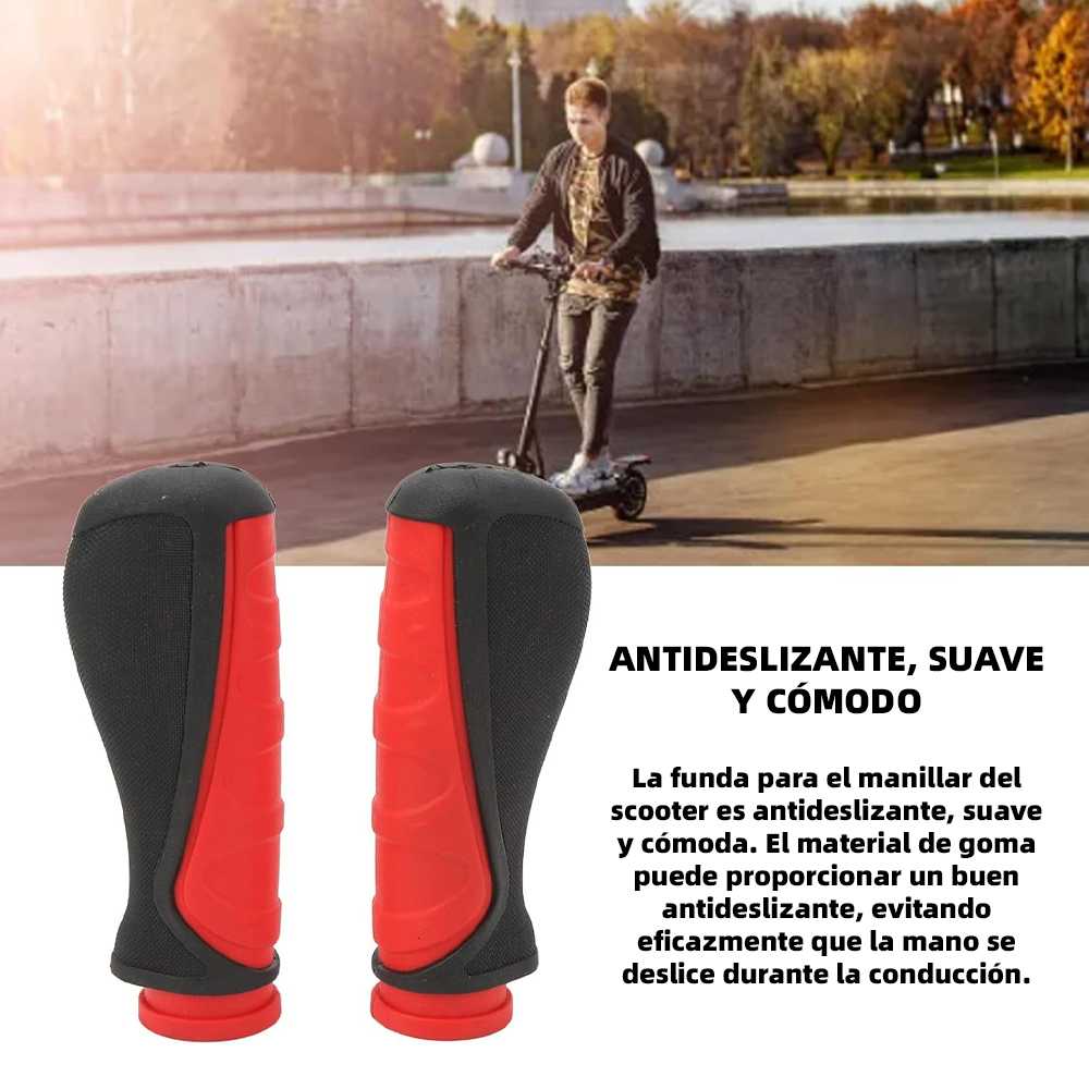 PUÑOS PARA PATINETE ELÉCTRICO COMPATIBLE CON SMARTGYRO SPEEDWAY, ROCKWAY, CROSSOVER (ROJO)