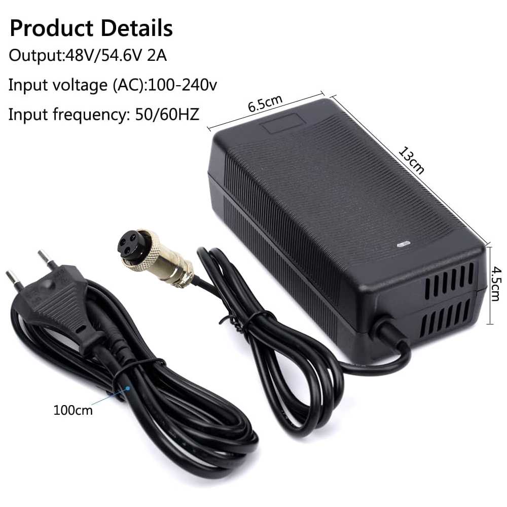 CARGADOR 54.6V-2A CONECTOR HEMBRA BASIC