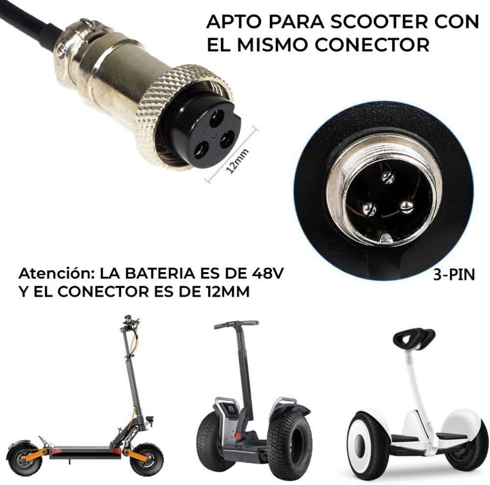 CARGADOR 54.6V-2A CONECTOR HEMBRA BASIC