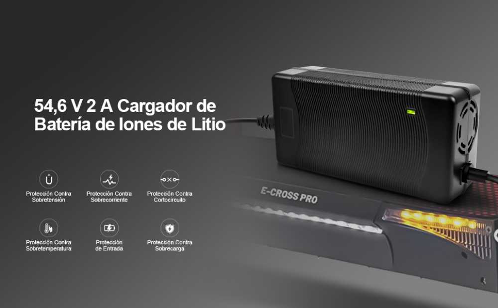CARGADOR 54.6V-2A CONECTOR HEMBRA BASIC