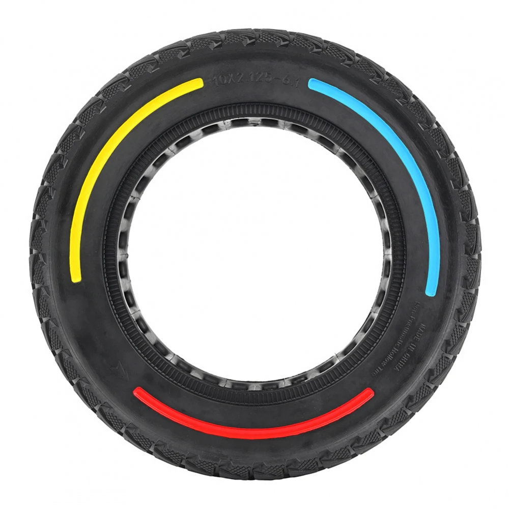 Neumático 10x2.125-6.1 sólido macizo compatible con Xiaomi M365 PRO PRO2 1S Scooter eléctrico