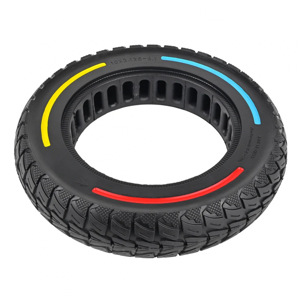 Neumático 10x2.125-6.1 sólido macizo compatible con Xiaomi M365 PRO PRO2 1S Scooter eléctrico