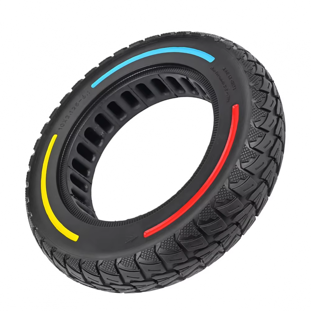 Neumático 10x2.125-6.1 sólido macizo compatible con Xiaomi M365 PRO PRO2 1S Scooter eléctrico