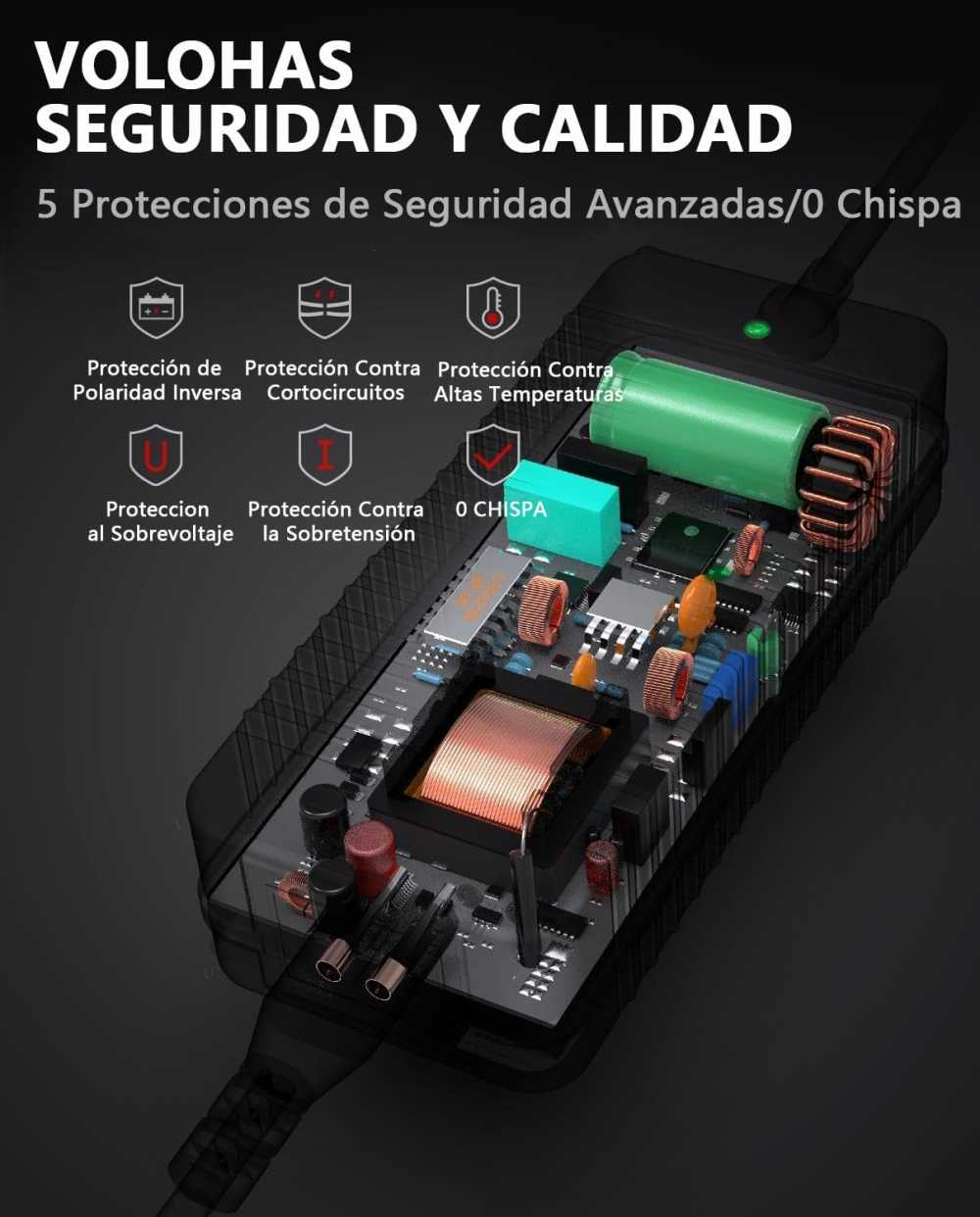 Cargador 53.5V-2A Compatible con NIU KQi3/KQi3 Pro/KQi3 Max/KQi2/KQi2 Pro/KQi 1/KQi 1 Pro/KQi Air/KQi Air X
