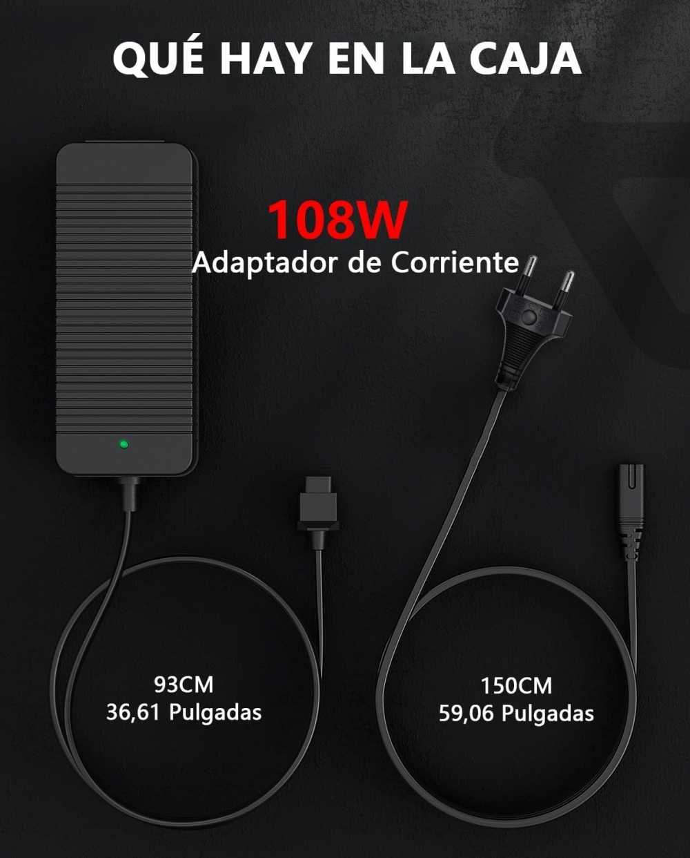 Cargador 53.5V-2A Compatible con NIU KQi3/KQi3 Pro/KQi3 Max/KQi2/KQi2 Pro/KQi 1/KQi 1 Pro/KQi Air/KQi Air X
