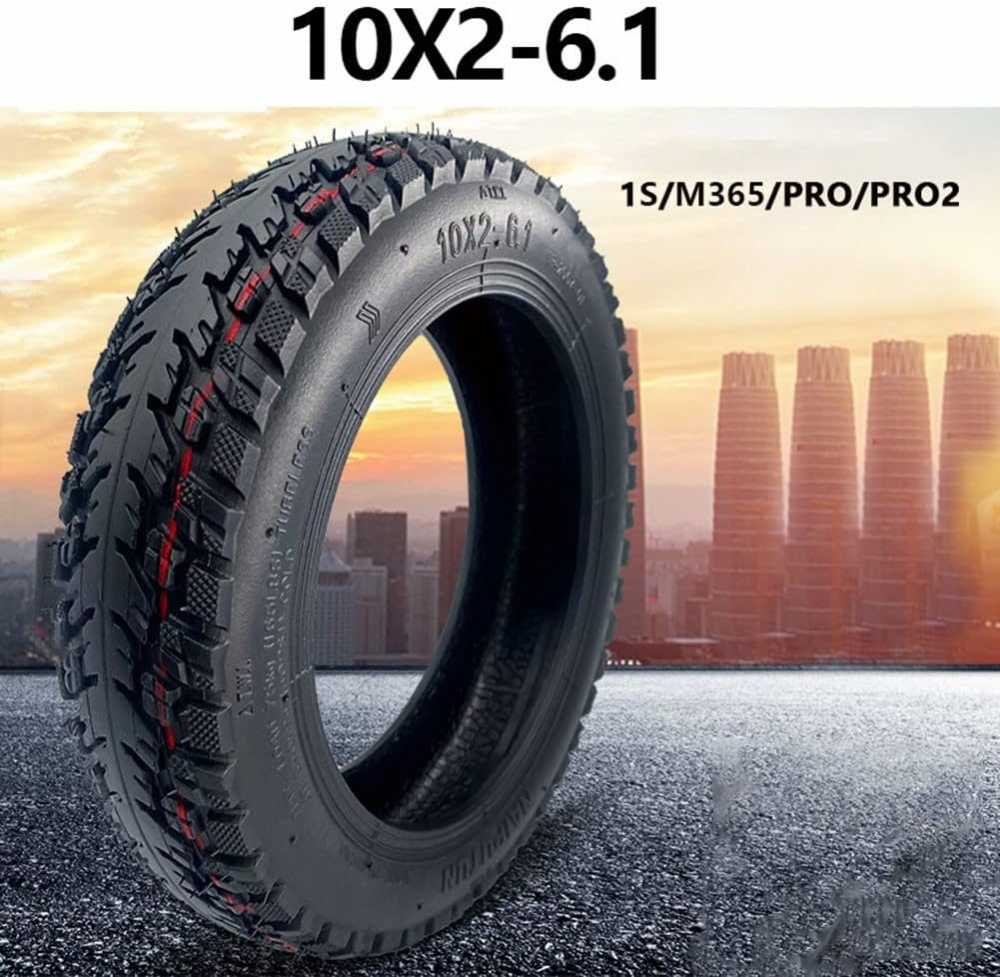 Rueda 10 pulgadas(10x2-6.1) y Camaras de aire 10 pulgadas(10x2) Neumático de Repuestos todoterreno offroad compatible con los patinetes electrico y Scooter Xiaomi M365,Pro 2