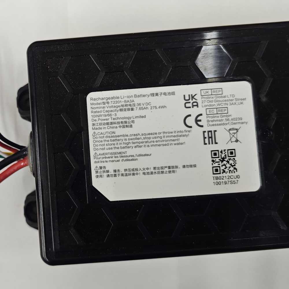 Batería Xiaomi Scooter 4 Original 36V 7,65Ah 275,4Wh