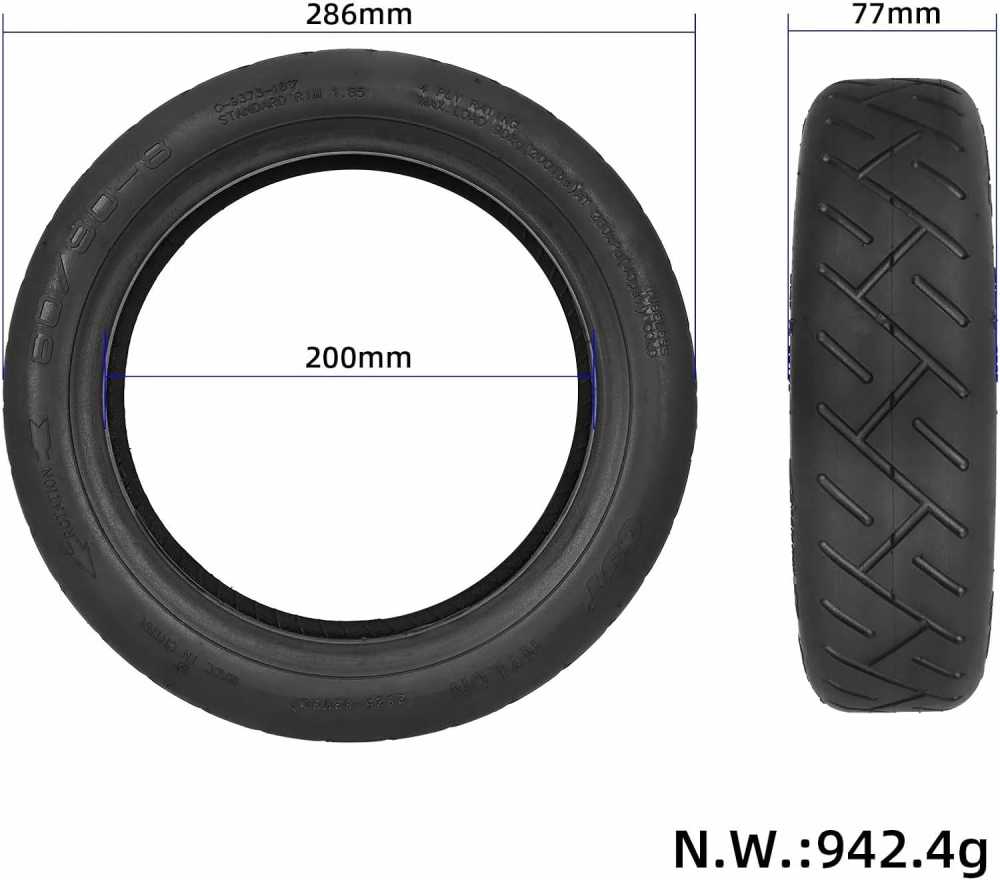 Neumático tubeless 60/90-8 para xiaomi Mi6 - Yuanxing