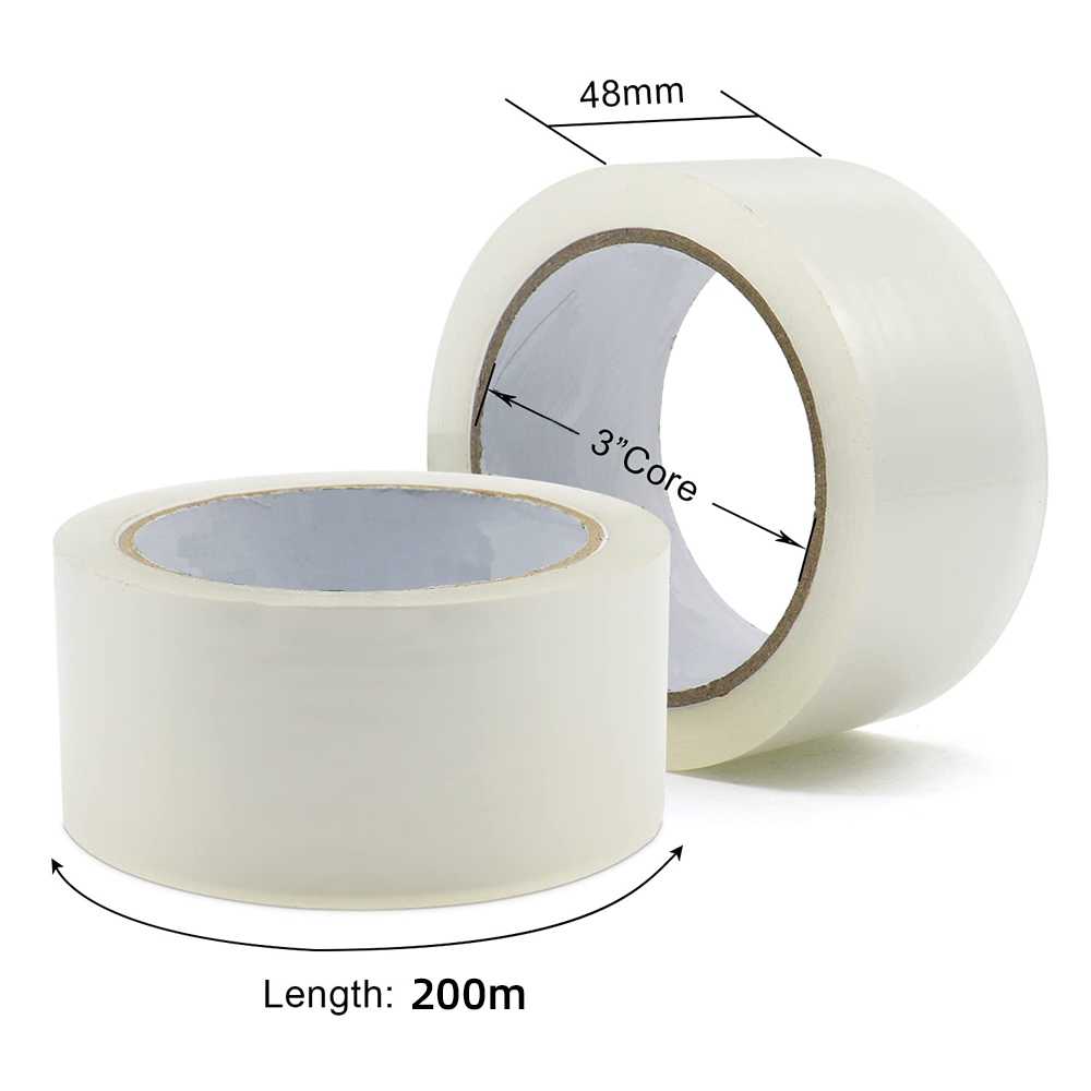 Cinta Adhesiva Transparente 48MM x 200M