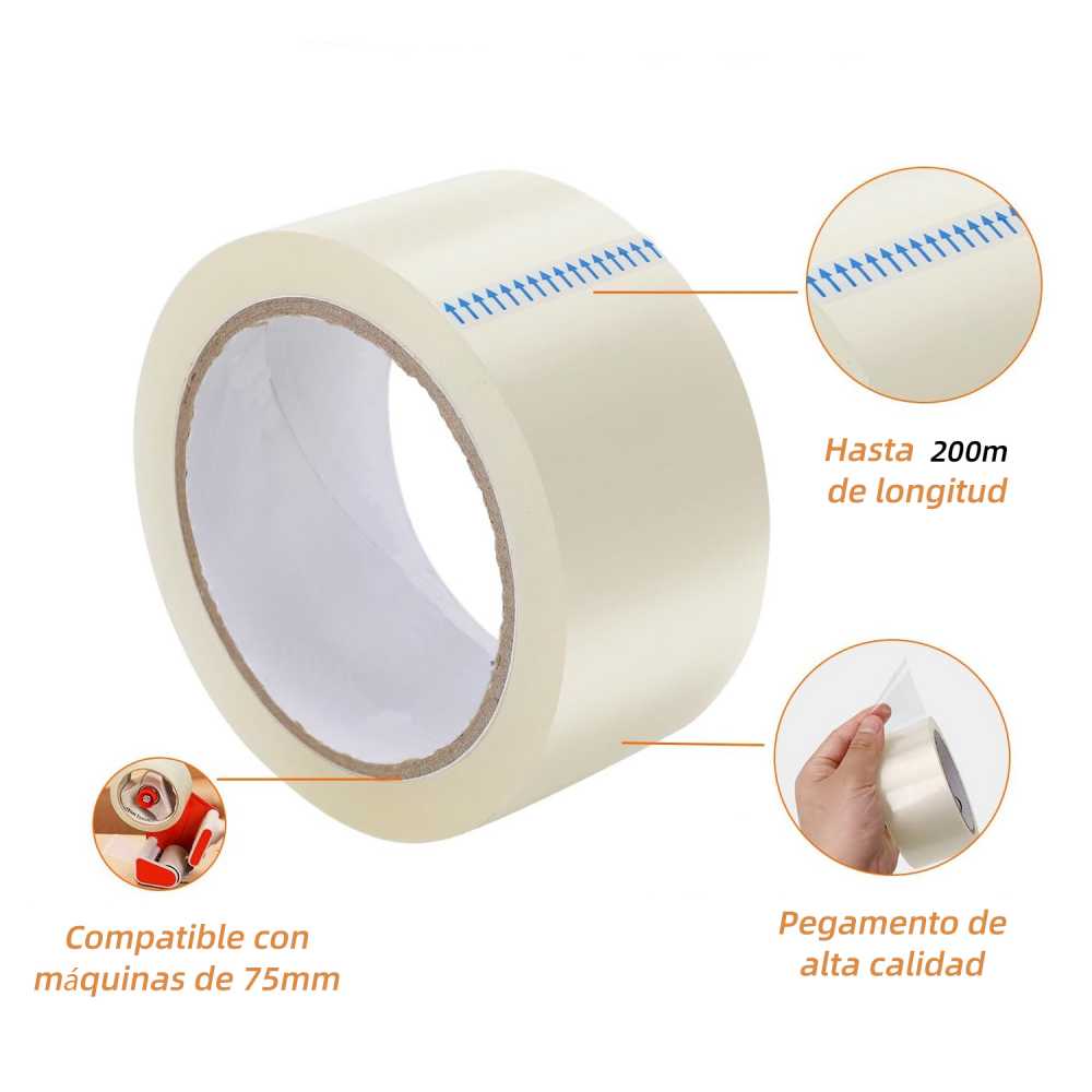 Cinta Adhesiva Transparente 48MM x 200M