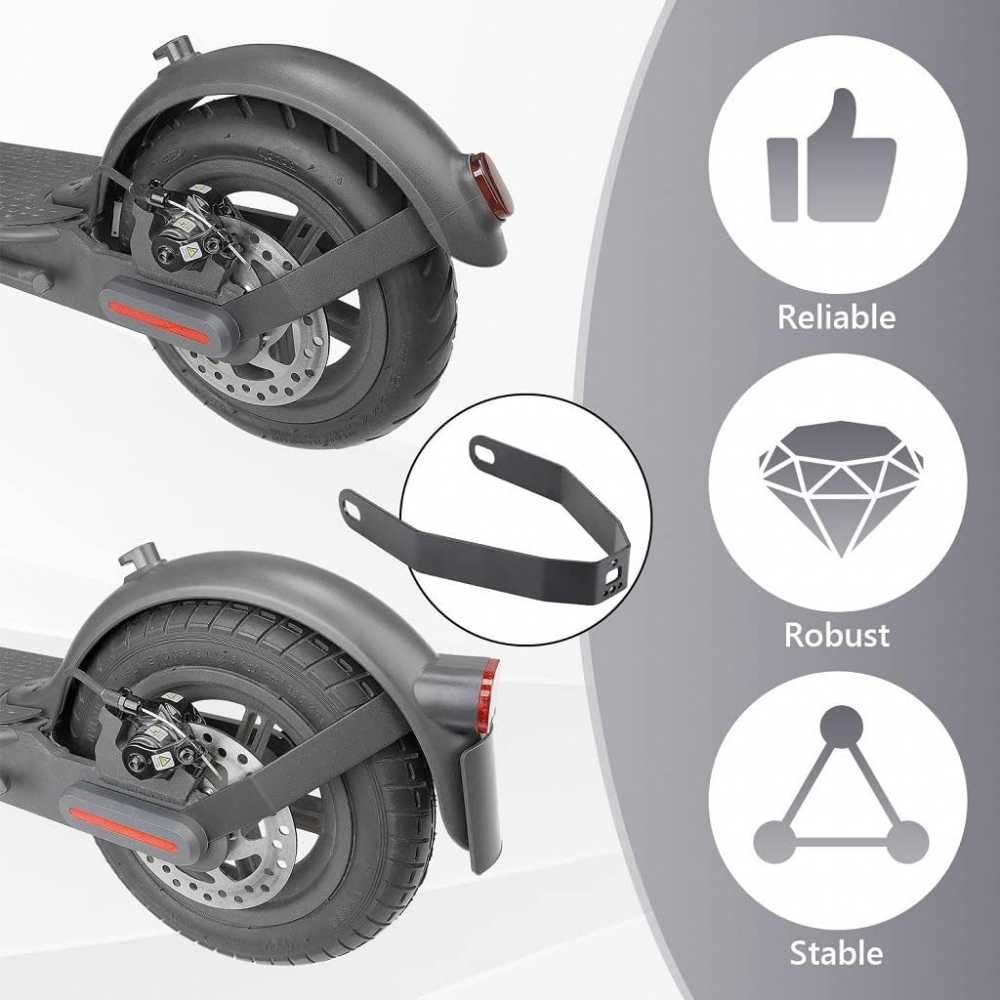 Soporte Metal compatible con Xiaomi M365, 1S, Essential, Pro, Pro 2 Scooter para Guardabarro Trasero