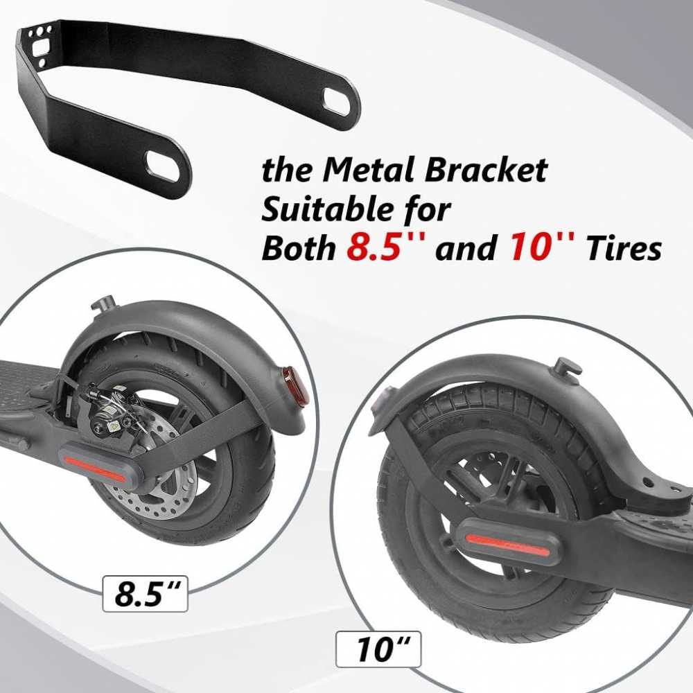 Soporte Metal compatible con Xiaomi M365, 1S, Essential, Pro, Pro 2 Scooter para Guardabarro Trasero