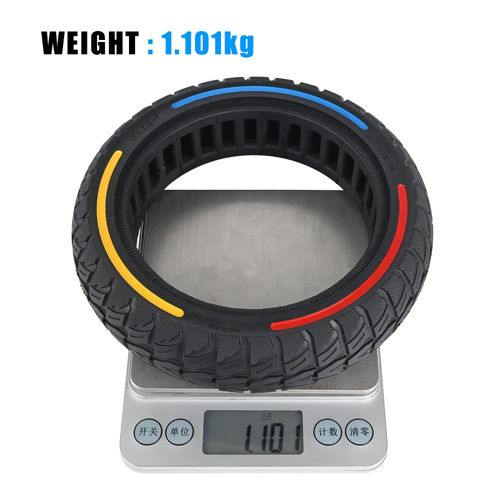 Neumático 10x2,5-7 sólido macizo para Xiaomi 4/4 Pro