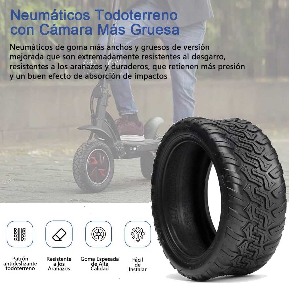 Cubierta 85/65-6.5 Neumáticos de Recambio Compatible con KUKIRIN G-Booster/G-Max/G2 Pro