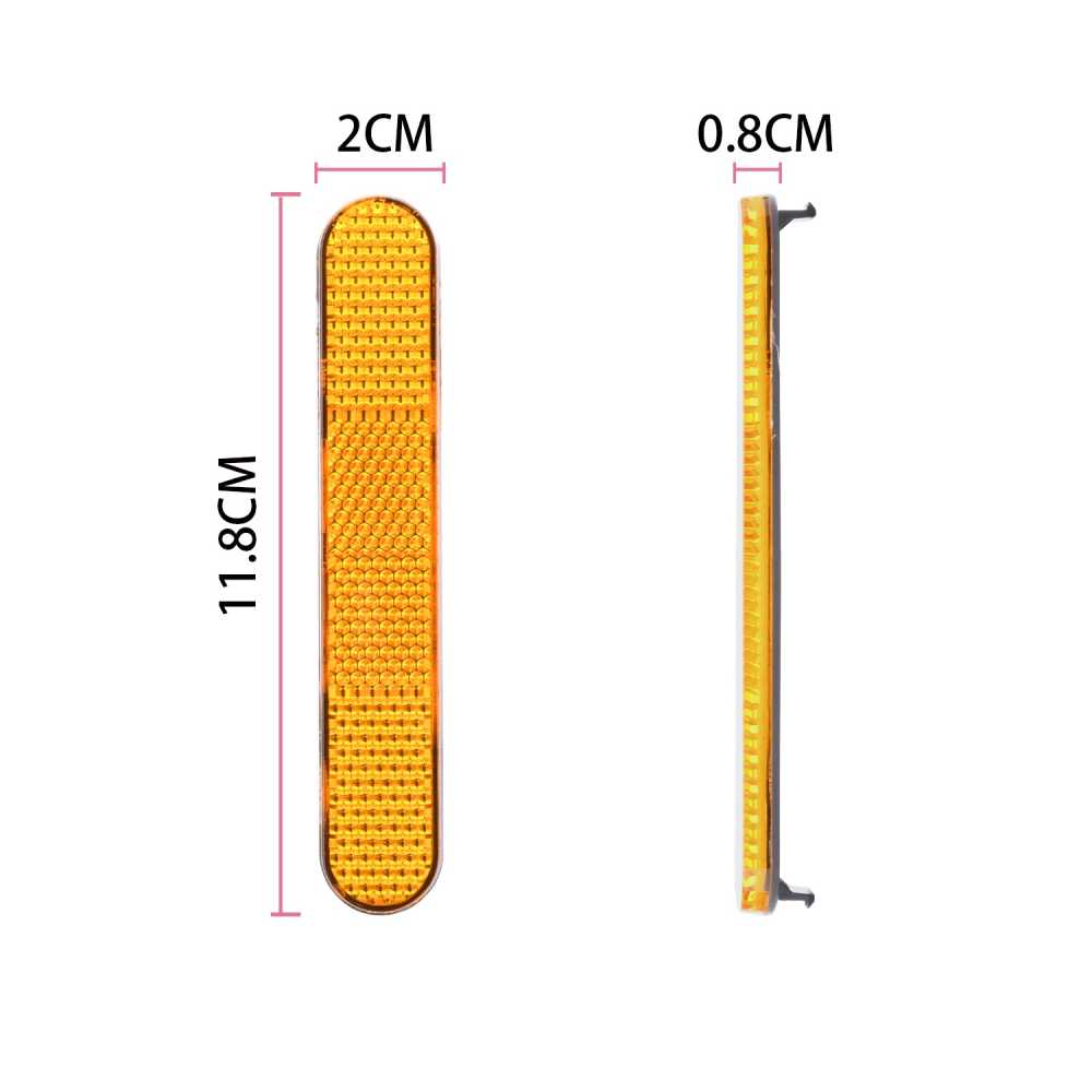 Par de Reflectantes Embellecedor Tapa Trasera Compatible con Xiaomi 4 PRO