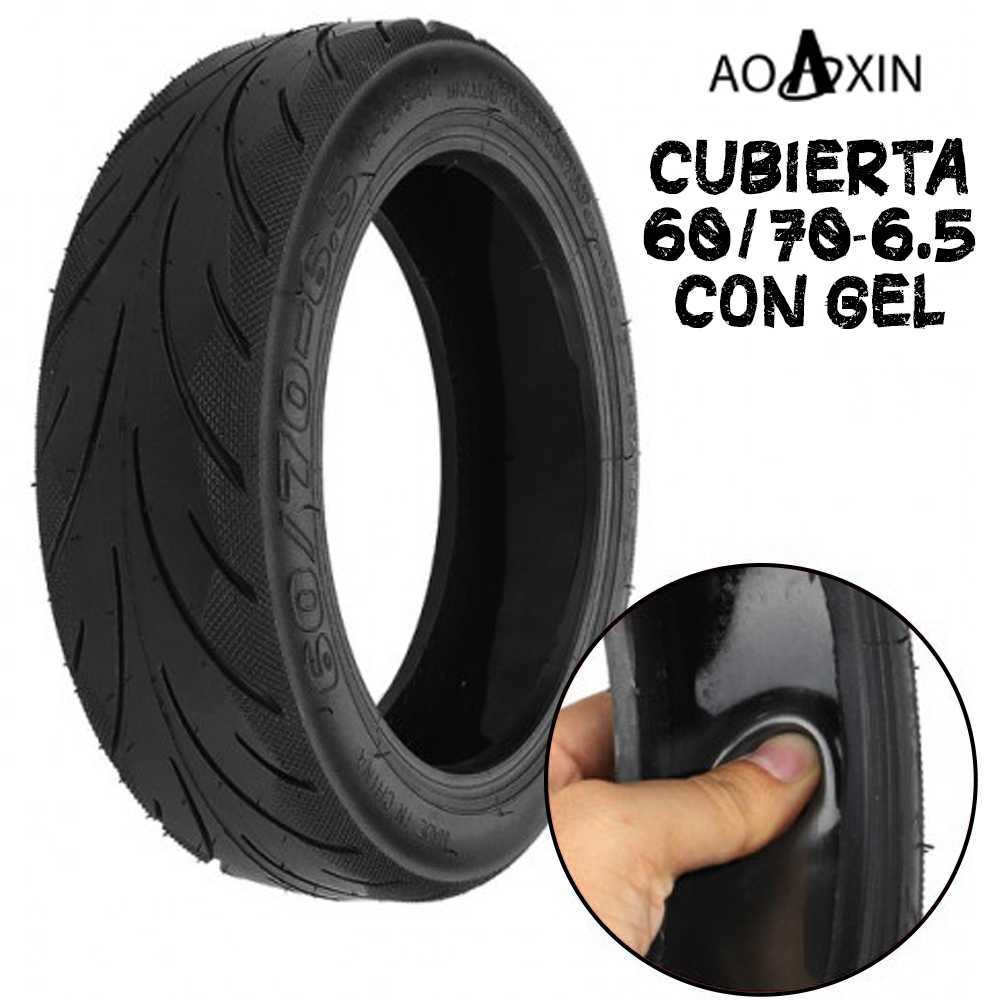 Cubierta GEL tubeless 60/70-6.5 compatible con Smartgyro K2 y segway Ninebot MAX G30 Scooter eléctrico AOXIN