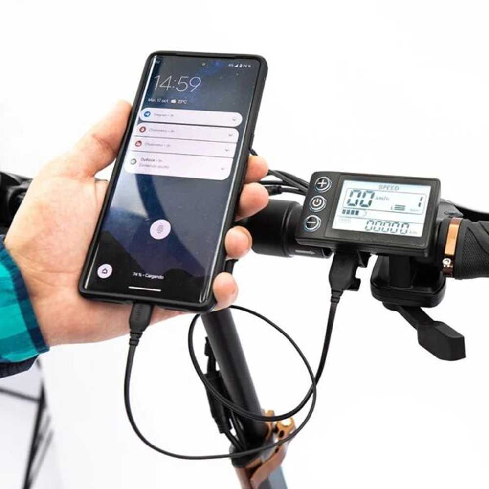 Display S866 Pantalla para bicicleta y patinete eléctrico con puerto USB