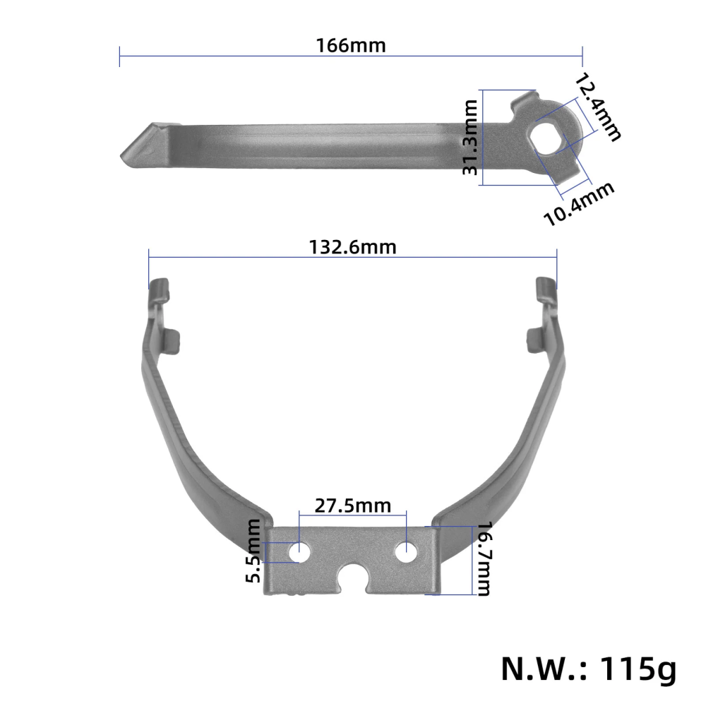 Soporte guardabarros metal Xiaomi 6 Lite